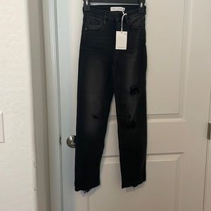 Black distressed Carly Jean Los Angeles jeans